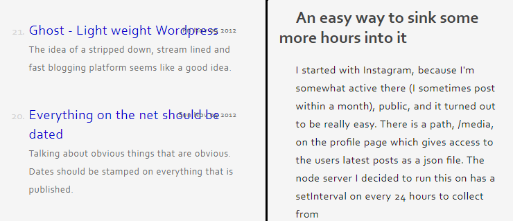 A screen shot of my two title related css bugs