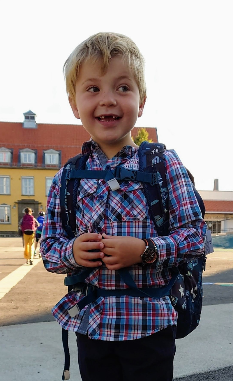 Sam - first school day