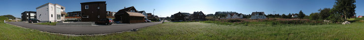 A 360 degree horizontal panorama photo of Varabergtunet in Sola, Norway.